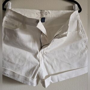 Arizona Jean Company Women's Crisp White Jean Shorts